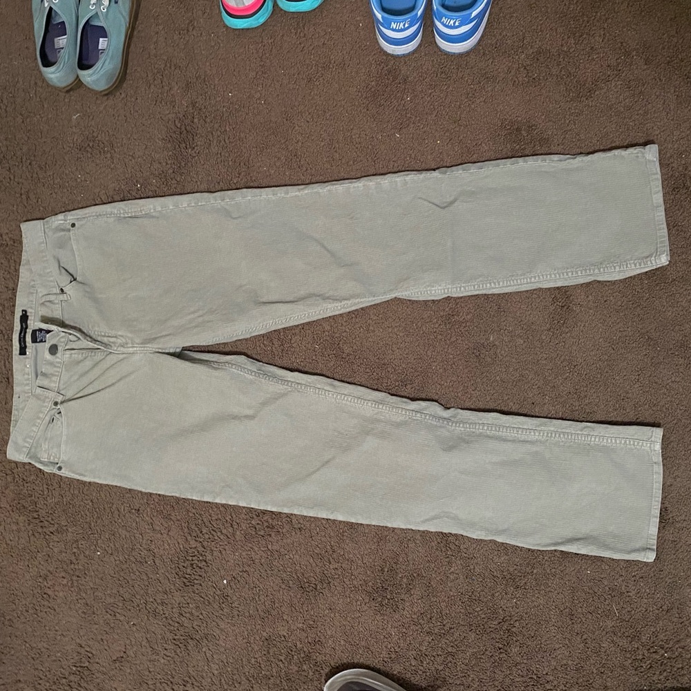 Size 34 waist - Calvin Klein corduroy jeans (grey/khaki) regular fit
